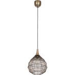 Metalen LED Hanglamp Trion Sorana - Bronzen LED lamp met E27, Ophalen of Verzenden, Nieuw