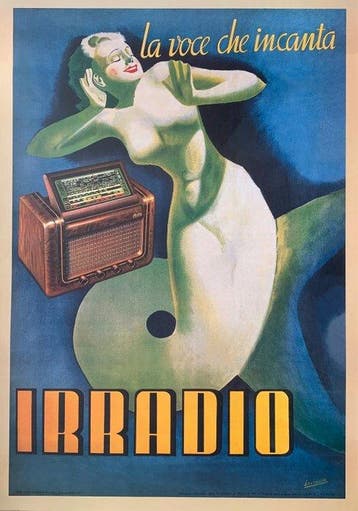 Gino Boccasile (After) - Irradio, 1939 - Advertising Art