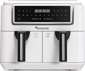 2dekans | TurboTronic AF118 Dubbele Airfryer XXL - Digitale, Ophalen of Verzenden, Zo goed als nieuw