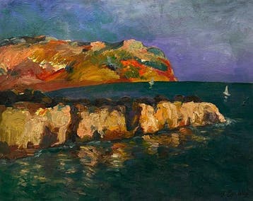 Xavier Cardellà (c. 1950) - Falaises au Port de Pollença