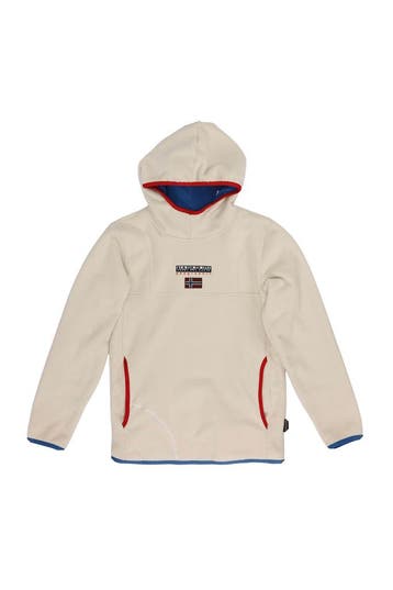 Napapijri Hoodie Jongens in maat 162 Beige, Verzenden, Zo goed als nieuw, Napapijri, Jongen of Meisje