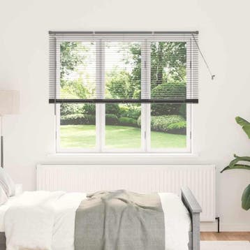 vidaXL Venetiaanse jaloezie Donkergrijs 175 x 155 cm 25 mm, Huis en Inrichting, Verzenden, Nieuw, Grijs