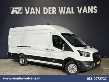 Ford Transit | 2.0 TDCI 130pk L4H3 2025 Model! Euro6 Airco |, Auto's, Bestelauto's, Gebruikt, Euro 6, Wit, Dealer onderhouden