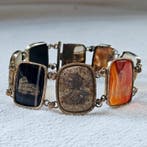 Antieke Victoriaanse Grand Tour-meerpanelen met Romeinse