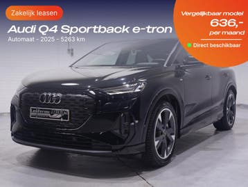 Audi Q4 Sportback e-tron | Zakelijk Leasen vanaf 334,- p/mnd, Nieuw, Financial lease, Lease