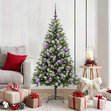 vidaXL Kunstmatige Scharnierende Kerstboom met Bedekte, Verzenden, Nieuw