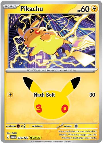 Pikachu (30C 030), Ophalen of Verzenden, Nieuw