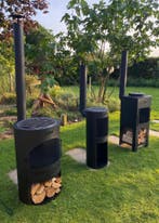 3-in-1 Buitenhaard met BBQ - Terrasverwarmer - Div soorten, Tuin en Terras, Buitenkeukens, Ophalen of Verzenden, Nieuw, Houtskool