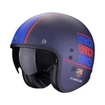 Scorpion Belfast Evo FC Barcelona Blauw Mat Jethelm, Jethelm, XXL, Nieuw met kaartje, Overige merken