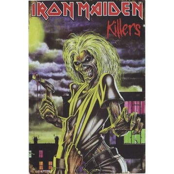 Concert Bord - Iron Maiden Killers, Ophalen of Verzenden, Nieuw, Poster, Artwork of Schilderij