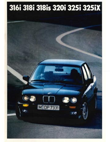 1990 BMW 3 SERIE SEDAN BROCHURE NEDERLANDS, Nieuw, BMW, Author
