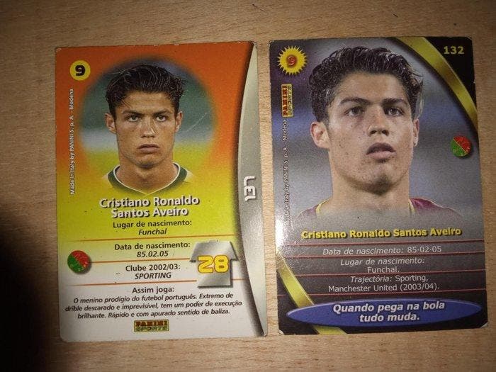 Panini Cristiano Ronaldo - 2 Card - Played (PL), Verzamelen, Stickers