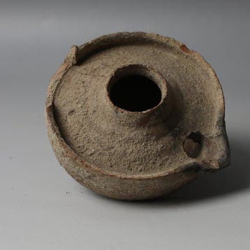 Byzantijns Terracotta olielamp (Zonder minimumprijs)