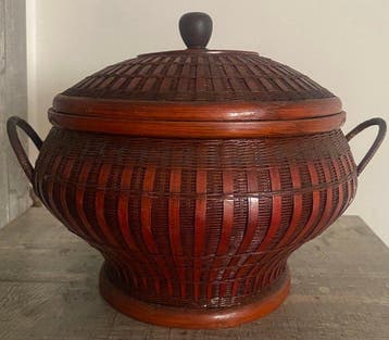 Traditionele mand - mandenvlechterij - Birma - 20e eeuw