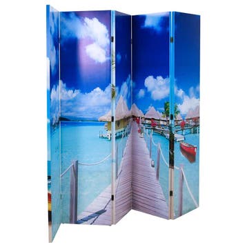vidaXL Kamerscherm inklapbaar strand 200x170 cm, Huis en Inrichting, Verzenden, Nieuw