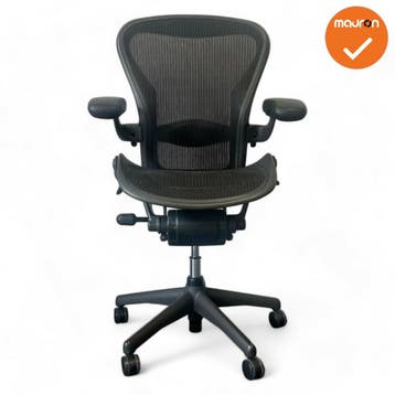 Herman Miller - Aeron - B - zwart voetkruis (Bureaustoelen), Werkplek, Ophalen of Verzenden, Gebruikt, Stoel