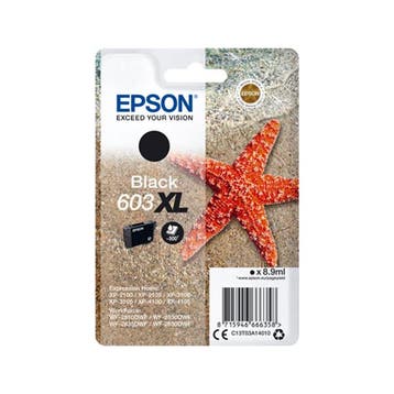 Epson 603XL (T03A1) inktcartridge zwart hoge capaciteit, Verzenden, Nieuw, Cartridge, Epson
