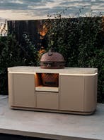 BASTE kamado bbq large - 21 inch - Chocolade bruin, Tuin en Terras, Houtskoolbarbecues, Verzenden, Nieuw