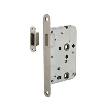 Intersteel magneet badkamer/toiletslot 63/8mm met RVS, Verzenden, Nieuw
