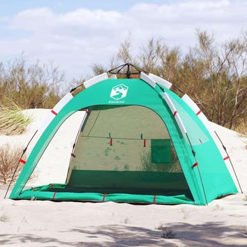 vidaXL strandtent 2-persoons waterdicht snelontgrendeling, Verzenden, Nieuw, Tot en met 2