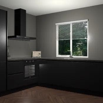 Zwart keuken Doha 37955, Verzenden, Nieuw