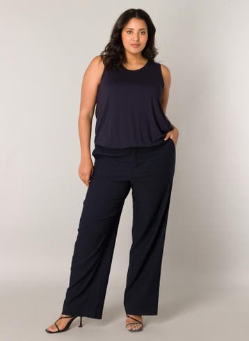 Base Level Curvy broek Yorinthe Maat:, Verzenden, Nieuw, Overige kleuren