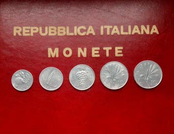 Italië, Republiek Serie completa del 1949+1 - (1+2+5+10)+10