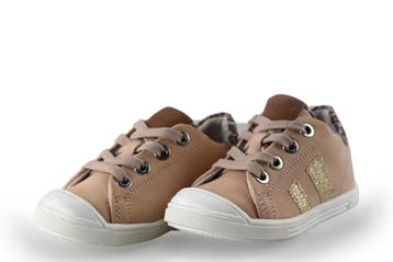 Jopper Sneakers Meisjes in maat 21 Beige, Verzenden, Schoenen, Zo goed als nieuw, Jongen of Meisje