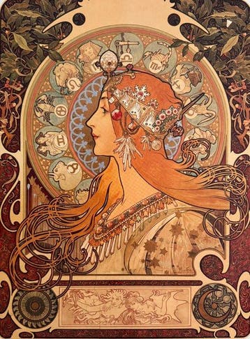Marie Alphonse Mucha - “Affiche pour le magazine La Plume,