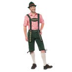Oktoberfest overknee lederhosen donker groen voor heren - .., Ophalen of Verzenden, Nieuw
