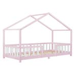 Kinderbed Treviolo met uitvalbeveiliging 90x200 cm roze en w, Kinderen en Baby's, Kinderkamer | Bedden, Verzenden, Nieuw