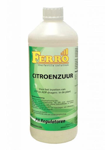 Ferro Citroenzuur 1 ltr, Verzenden, Nieuw