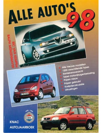 1998 KNAC AUTOJAARBOEK NEDERLANDS, Nieuw, Author