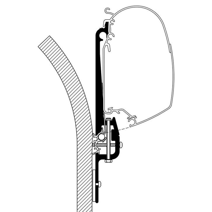 Thule Eriba Touring Adapter, Caravans en Kamperen, Camper-accessoires, Nieuw, Ophalen of Verzenden