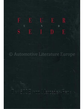 1991 MERCEDES BENZ 500E BROCHURE DUITS, Nieuw, Author