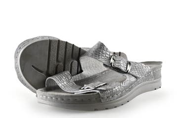 Rohde Slippers in maat 42 Zilver, Kleding | Dames, Schoenen, Slippers, Overige kleuren, Verzenden, Rohde