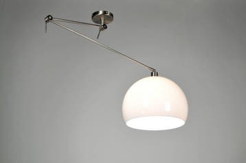Rietveld Hanglampen - Wit - Staal, Kunststof, Verzenden, Nieuw