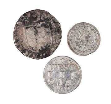 Nederland. Lot of 3 Silver Coins – 6 Stuivers, 2 Stuivers &