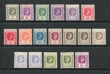 Britse Gemenebest - Mauritius 1938/1953 - George VI - Set, Gestempeld