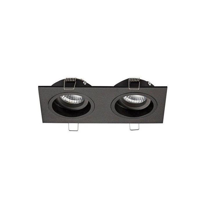 Moderne Inbouwspot Bredal, zwart, 2 spot, Huis en Inrichting, Lampen | Spots, Nieuw, Ophalen of Verzenden