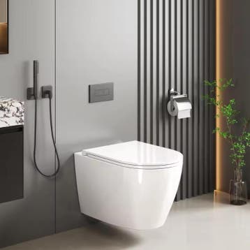 Randloos wandtoilet met softclose toiletdeksel, Verzenden, Nieuw