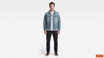 G-Star Spijkerjassen Heren maat XL Lichtblauw Vintage, Kleding | Heren, Jassen | Zomer, Ophalen of Verzenden, Nieuw, G-Star