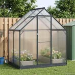 vidaXL Tuin Serre met de deur Antracietkleurig 183,5 x 123 x, Verzenden, Nieuw