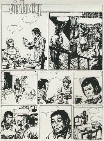 Hans G. Kresse - pagina Vidocq - 1 originele filmcelpagina, Boeken, Nieuw