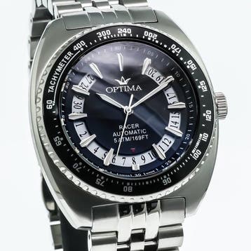 Optima - Racer Swiss Automatic Watch - OSA488-SS-3 - Zonder, Nieuw