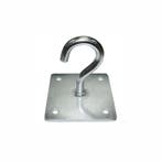 Haak met muurplaat - 100 x 100mm - Gegalvaniseerd, Ophalen of Verzenden, Nieuw, IJzer, Overige typen
