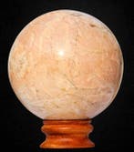 Grote bol van natuurlijke perzikkleurige maansteen - 150 mm