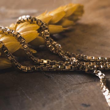 Gouden Venetiaanse schakelketting, Sieraden, Tassen en Uiterlijk, Kettingen, Ophalen of Verzenden, Gebruikt, Goud, Goud