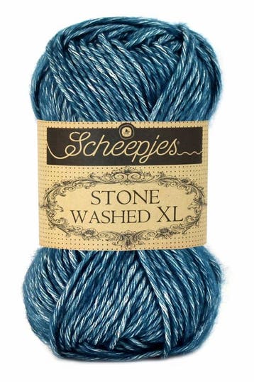 Scheepjes Stone Washed XL - 845 Blue Apatite - Katoen-mix, Ophalen of Verzenden, Nieuw