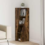 vidaXL Hoekkast Gerookt eiken 32x32x102cm Bewerkt hout, Verzenden, Nieuw